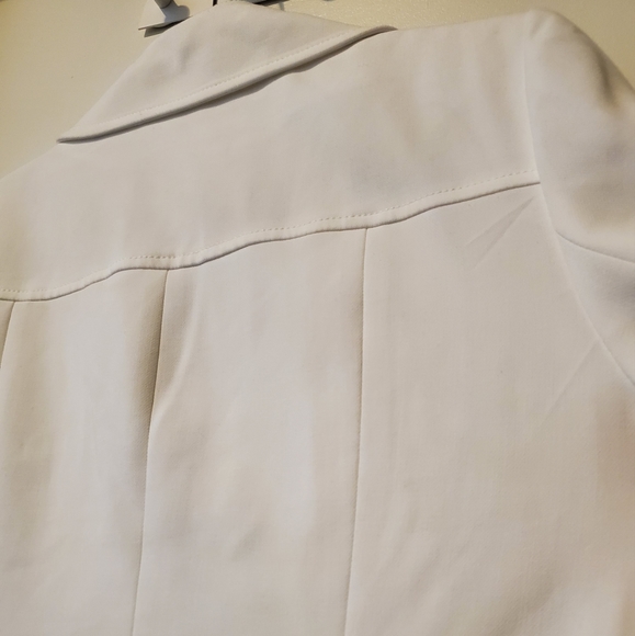 NWT White House Black Market Colorblock Coat Jacket WHBM Petite Medium - Picture 8 of 9